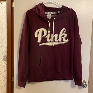 PINK burgundy hoodie